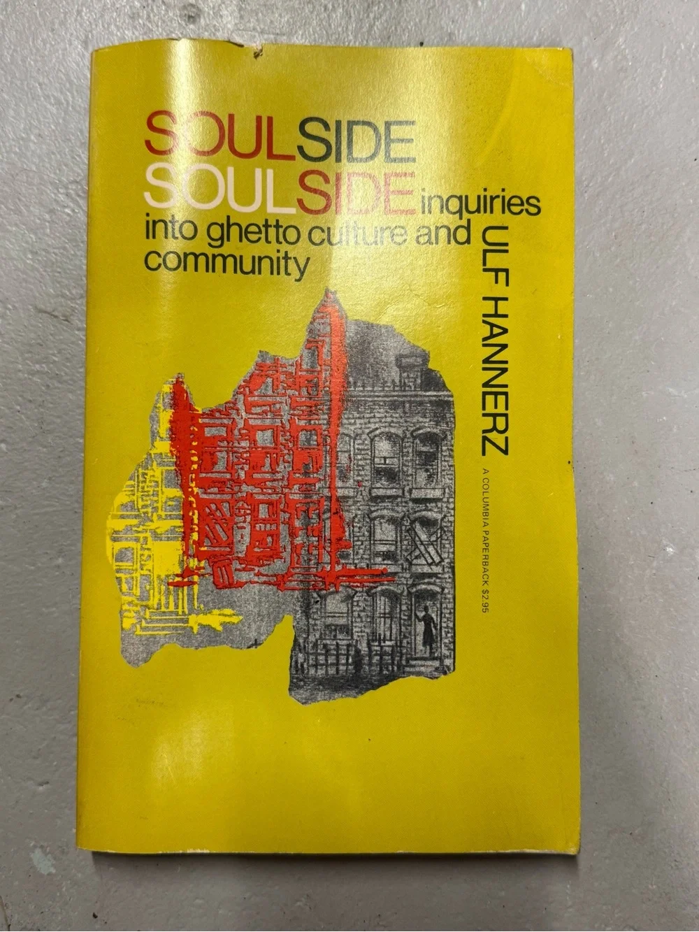 Vintage Soulside Ulf Hannerz Columbia Anthropology Sociology Paperback